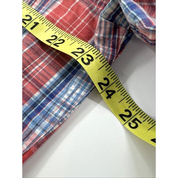 Untuckit Shirt Mens XL Pink Blue Plaid Long Sleeve Button Down Cotton Spring - Picture 8 of 12